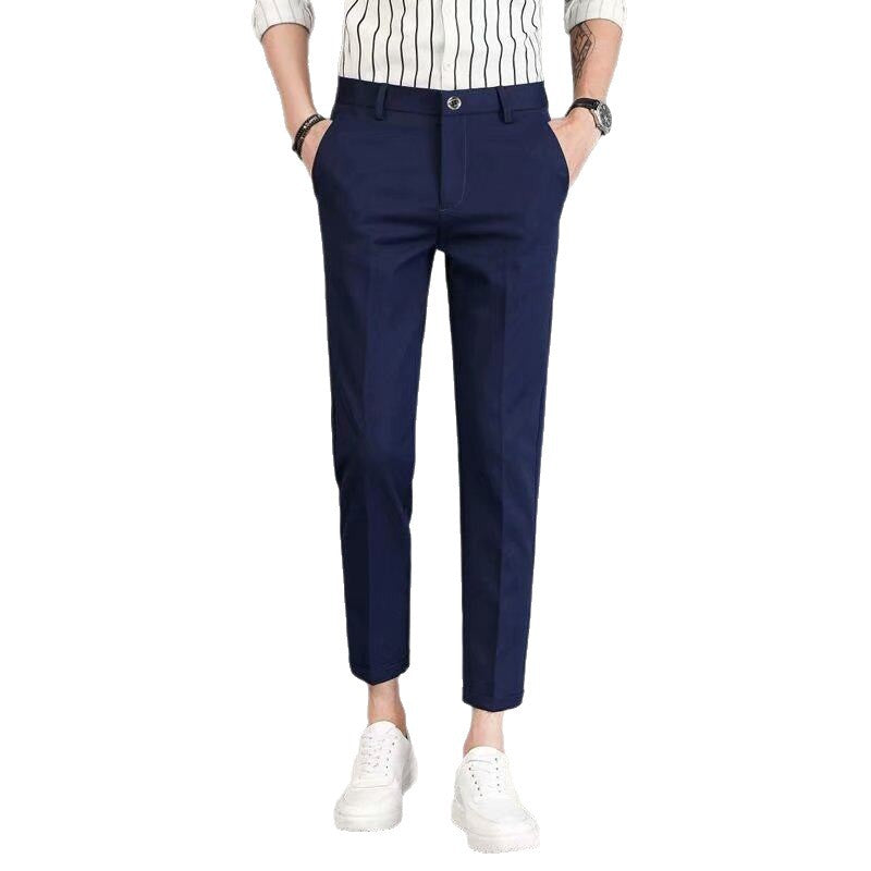 Men's Straight Leg Slim Fit Trousers