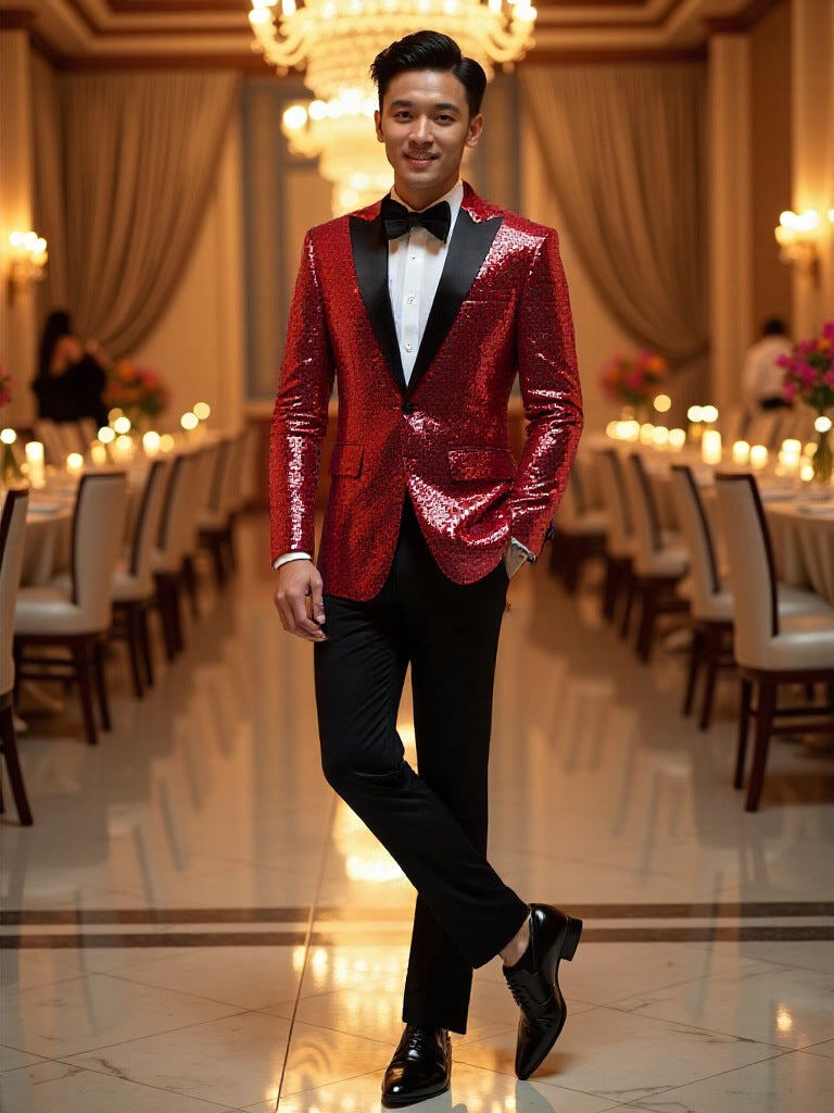 Men's Sequined Dinner Suit