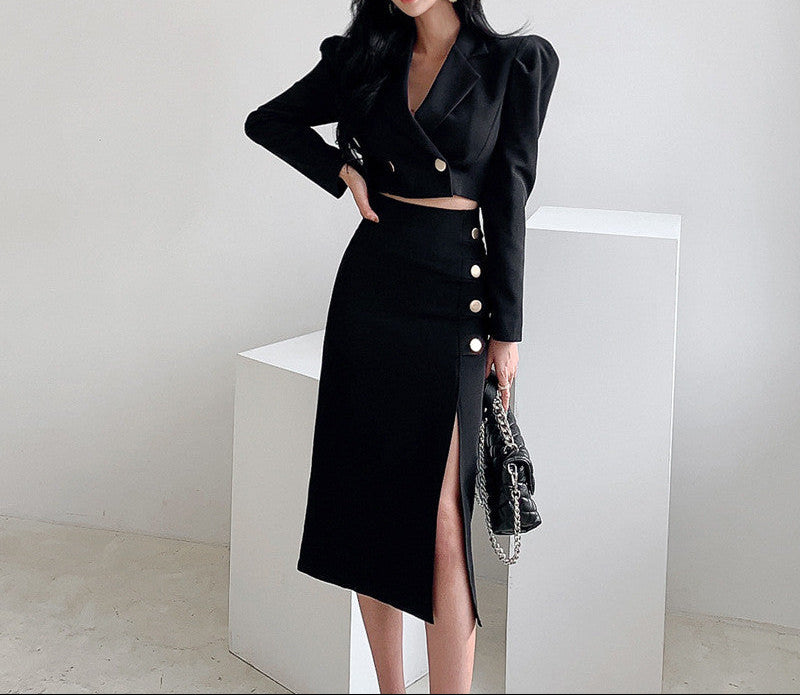 Two-piece suit skirt set