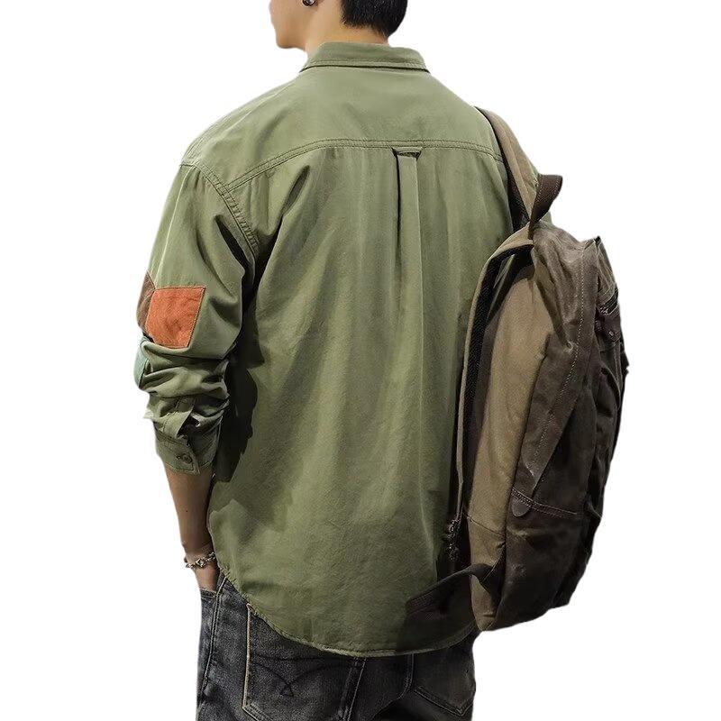 Men's Long Sleeve Linen Work Shirt