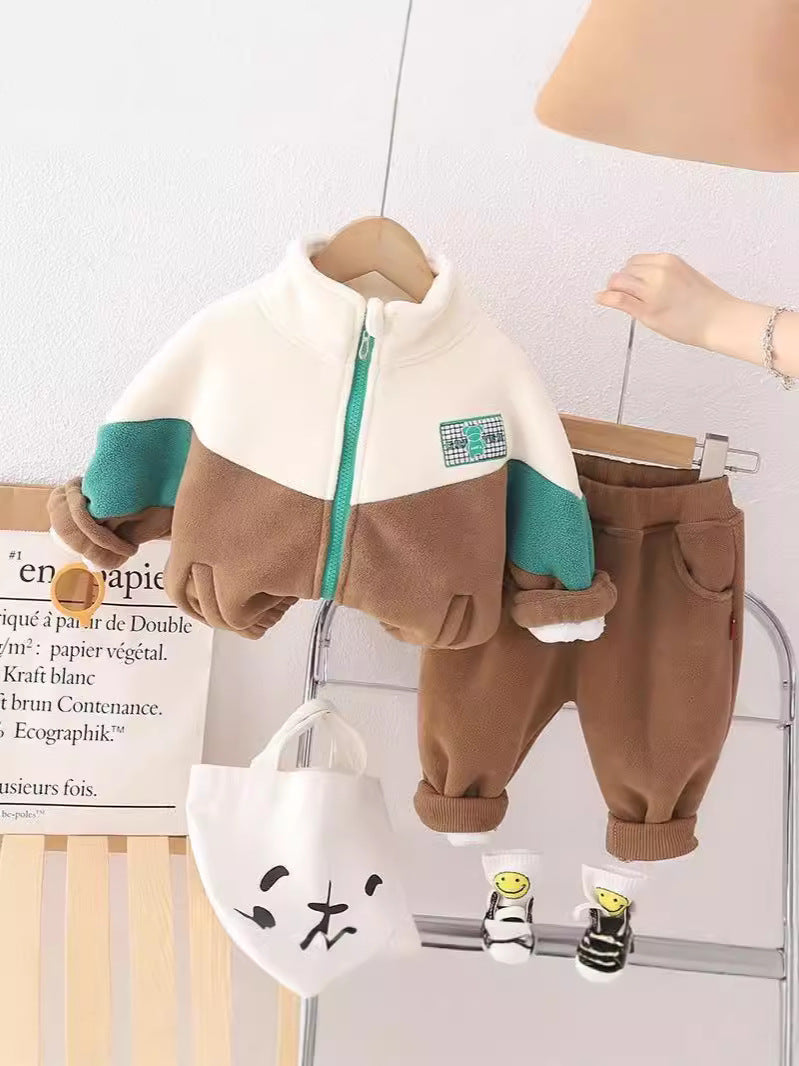 Boys' Fleece-Lined Winter Two-Piece Set