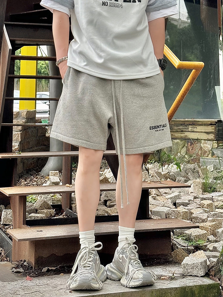 Pure cotton loose shorts