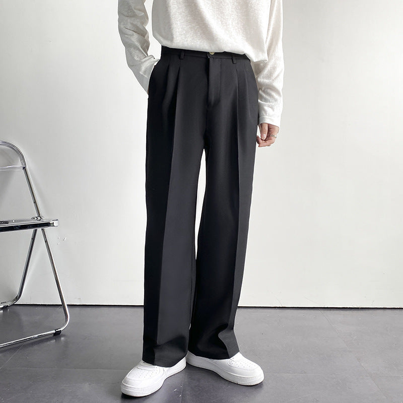 Men's Wide Leg Casual Trousers