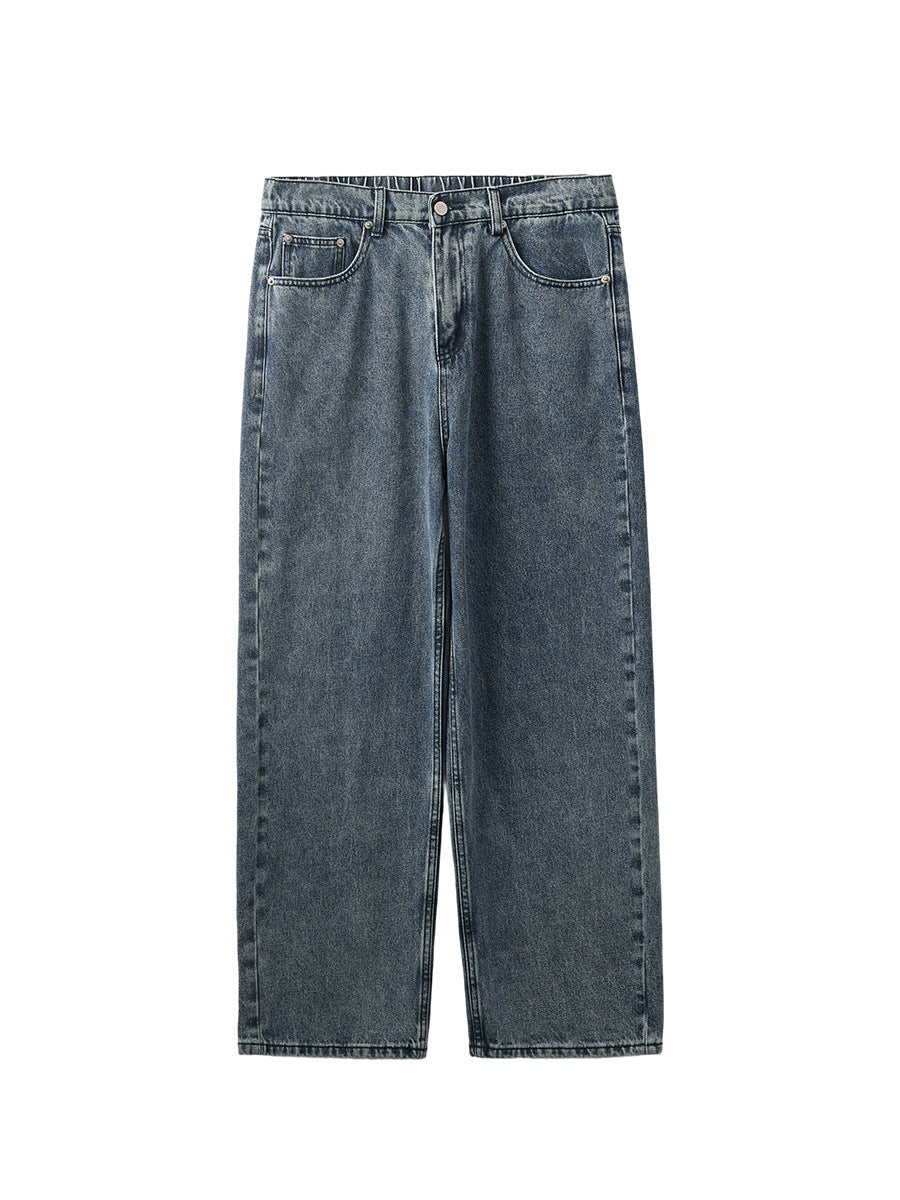 Loose Straight Long Jeans