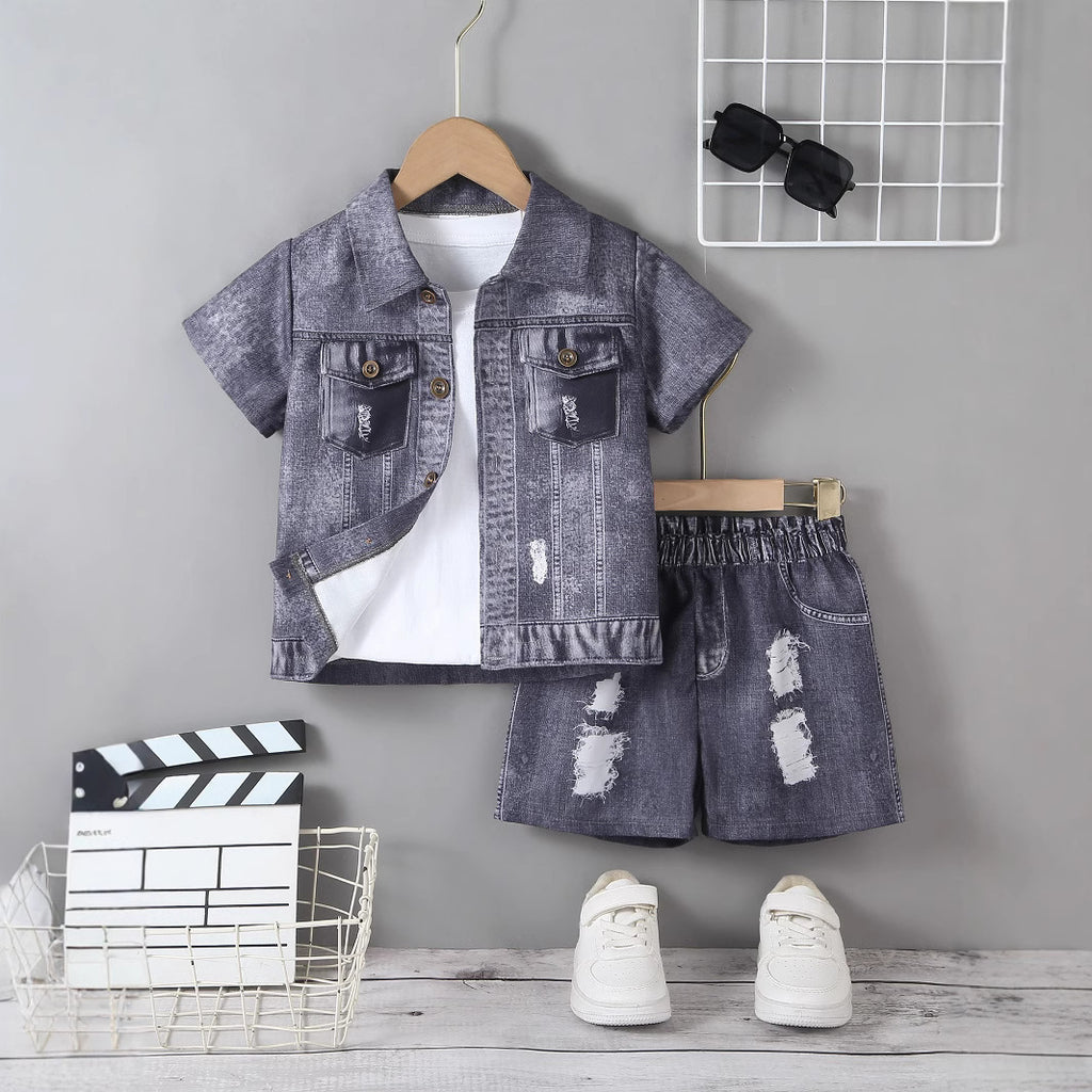 Boy's summer shorts set