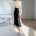 Lace half-length skirt