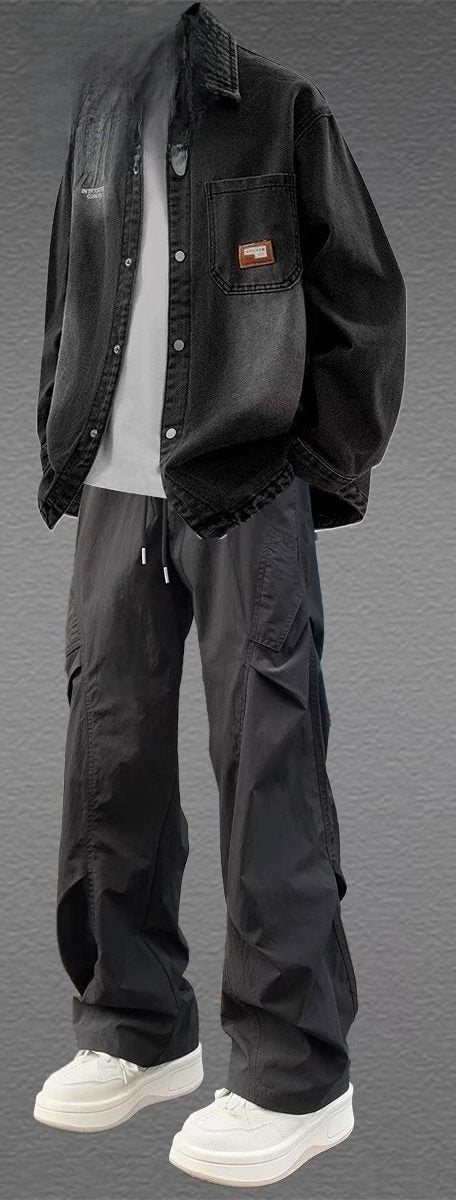 Men's Denim Jacket and Pants Outfit Set