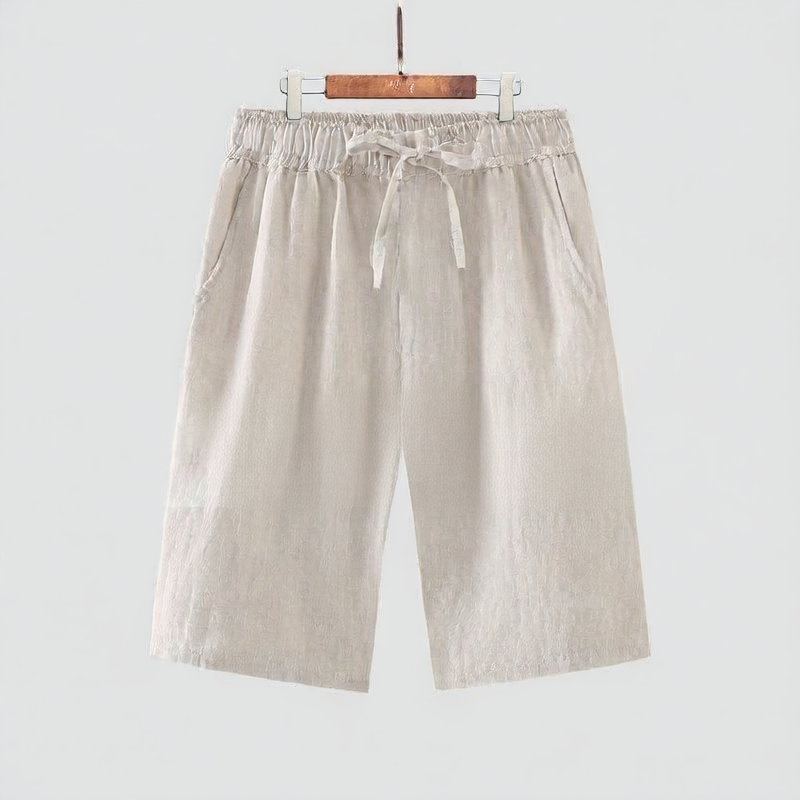 100% Linen Casual Men Shorts
