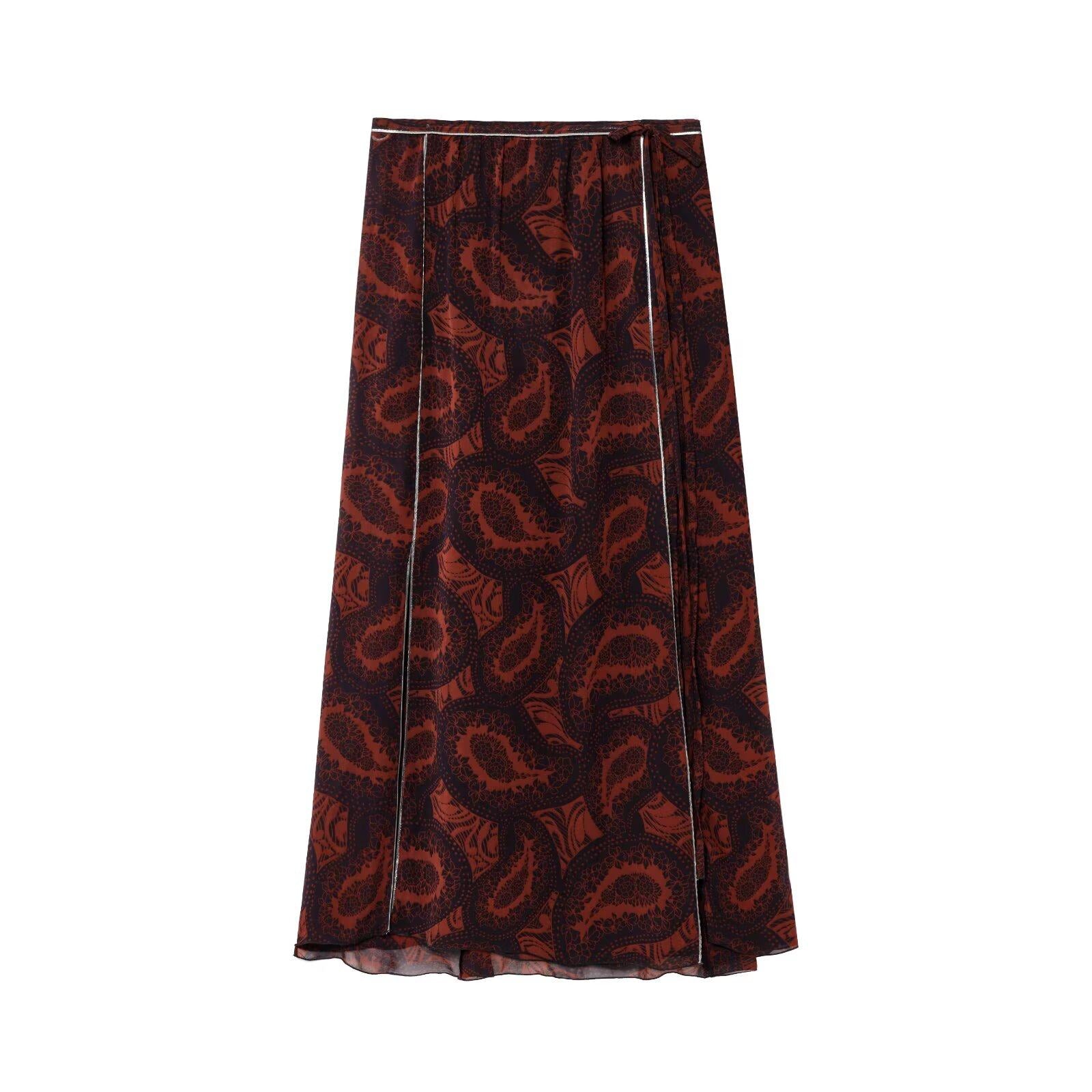 Women's Clothing Set - Two-piece set top and skirt