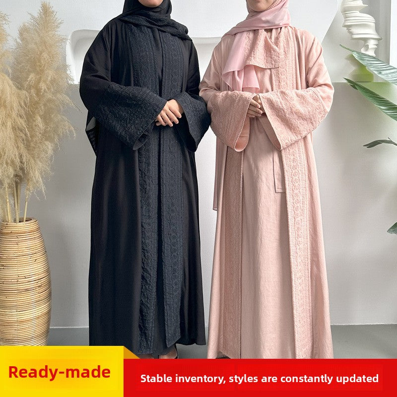 Long Robe Dress Set - Three-piece set Scarf, Inner skirt, Long robe, and Straps