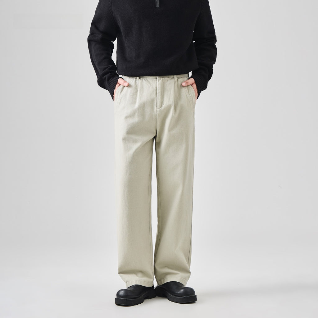 Semi-elastic trousers