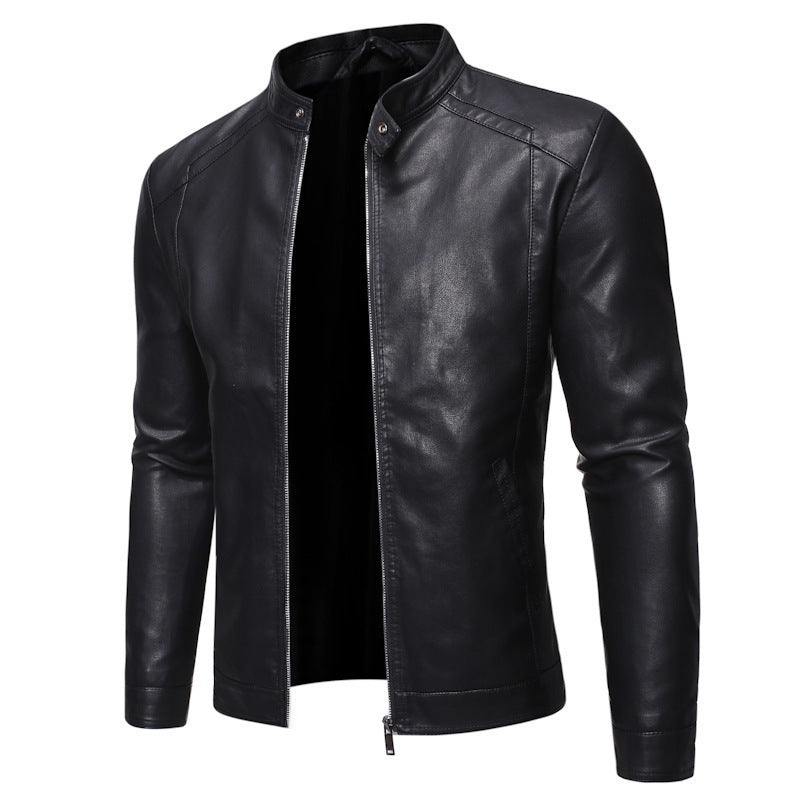 PU Leather Jacket Business Casual