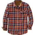Men's Loose Fit Plaid Long Sleeve Shirt