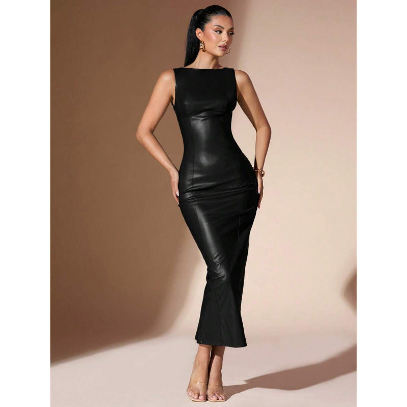 Sleeveless long dress