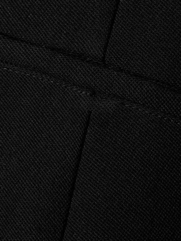High-Waisted Wool Mid-Length Skirt
