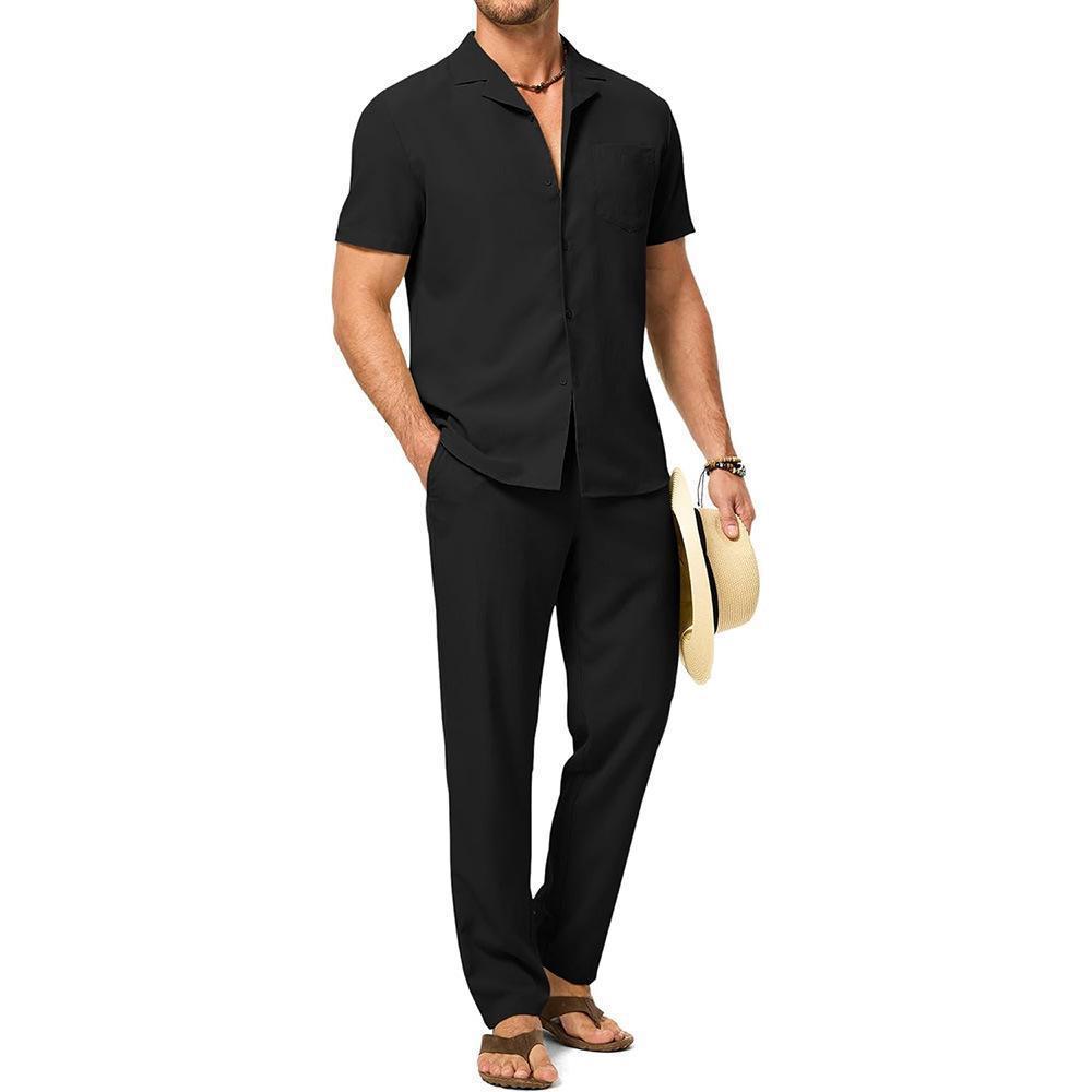 Men's Breathable Shirt and Pants Set