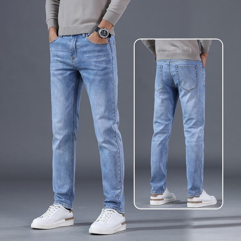 Men's straight-leg jeans