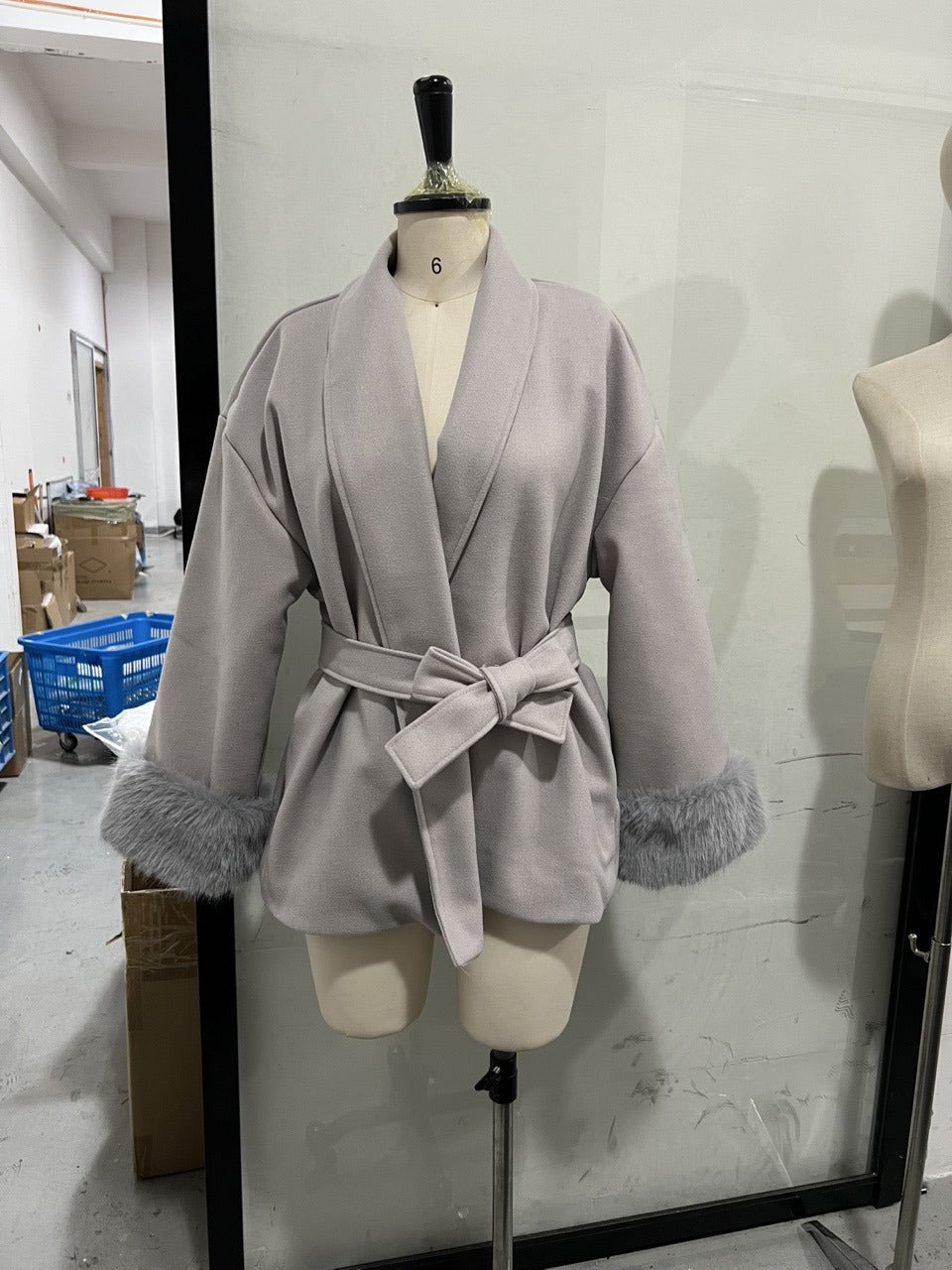 Women's Wool Blend Mid-Length Coat