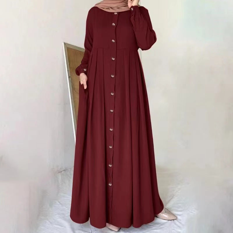 Loose and elegant robe-style dress