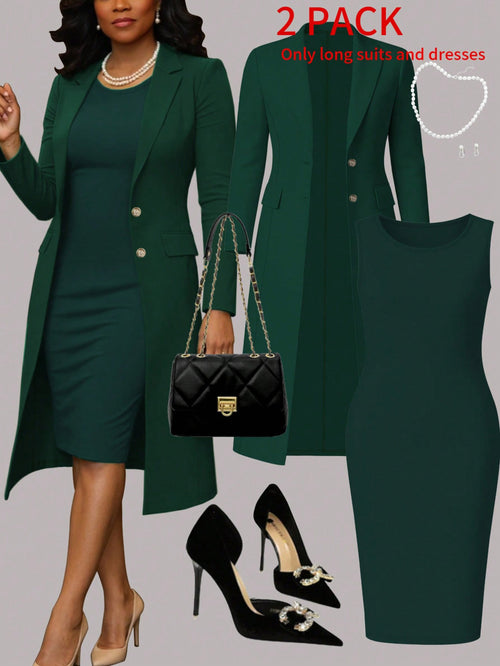 Women's Suit Dress Two-Piece Set