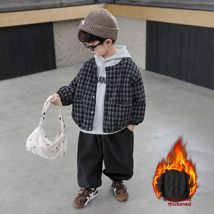 Children's Winter Plaid 3-Piece Outfit