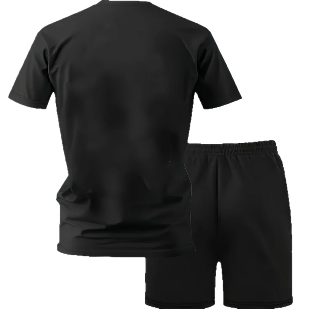 Men's Hip-Hop Sports T-Shirt and Shorts Set