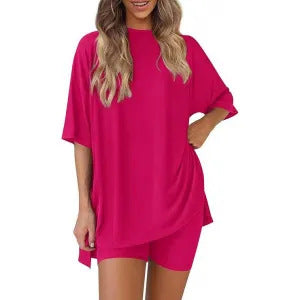 Women's Casual T-Shirt and Shorts Set