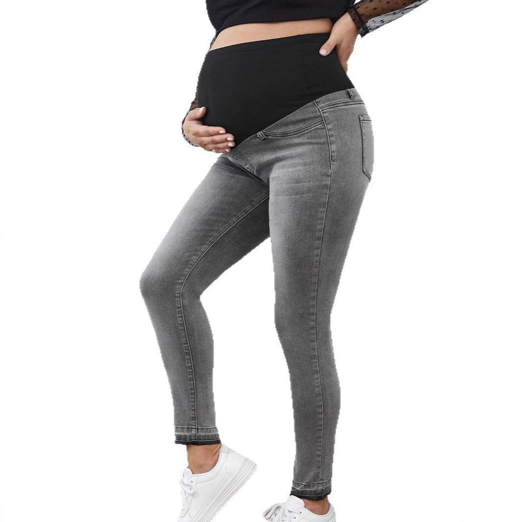 Maternity High-Waisted Stretch Denim Pants