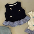 Girls' Lace Trim Sleeveless Vest