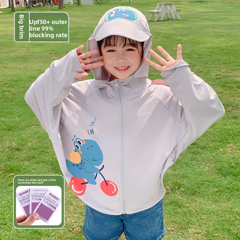 Children's Lightweight UV Protection Hooded Jacket