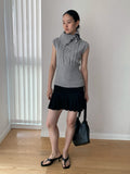 Anti-exposure midi skirt