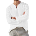 Mens Casual Linen Blend Shirt