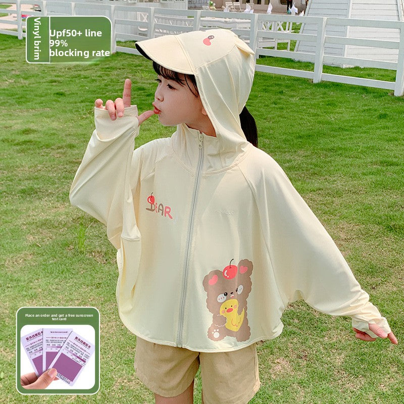 Children's Lightweight UV Protection Hooded Jacket