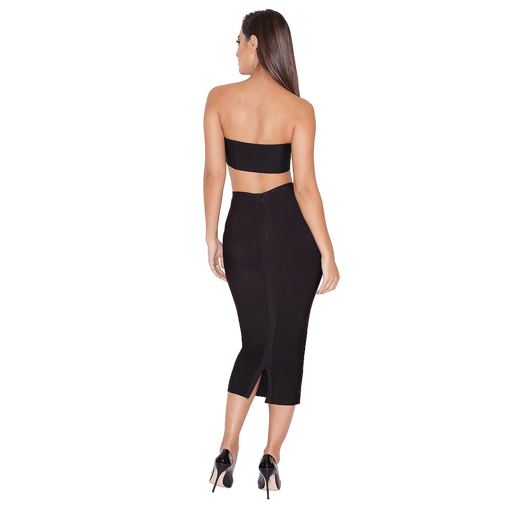 Slim High Waist Bandage Pencil Skirt