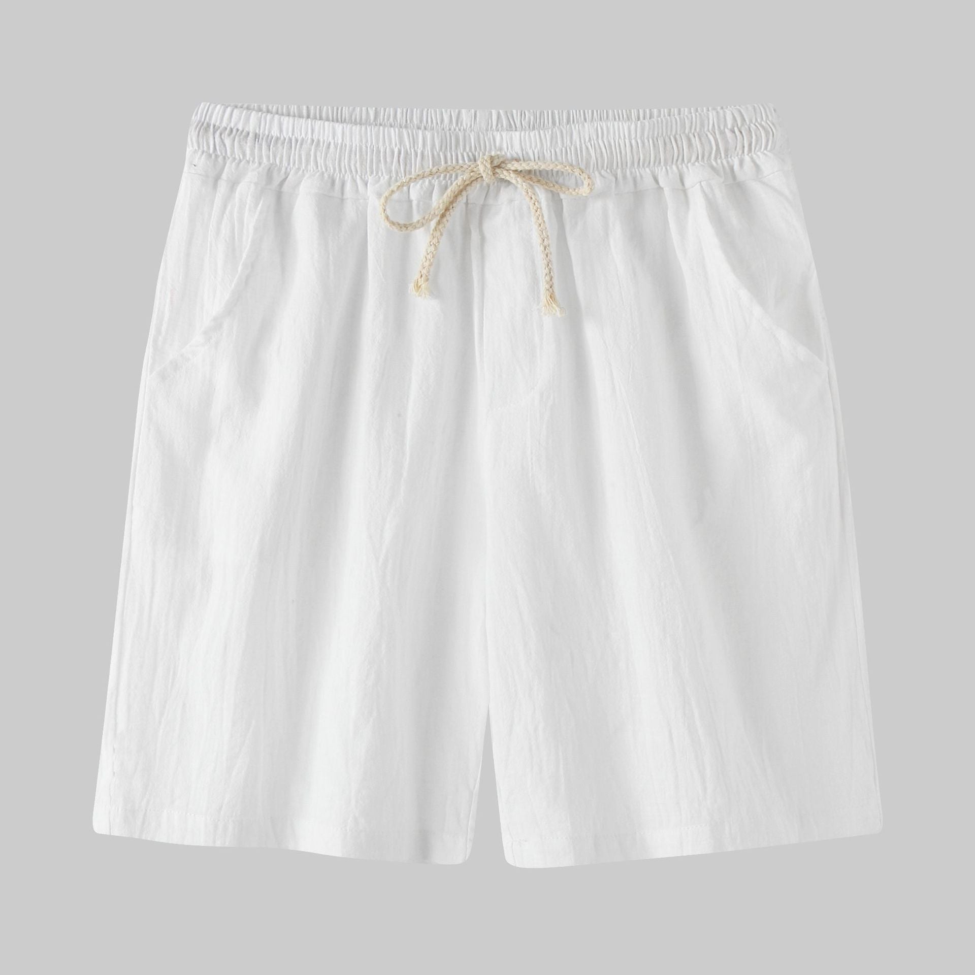 Men's Cotton-Linen Casual Shorts