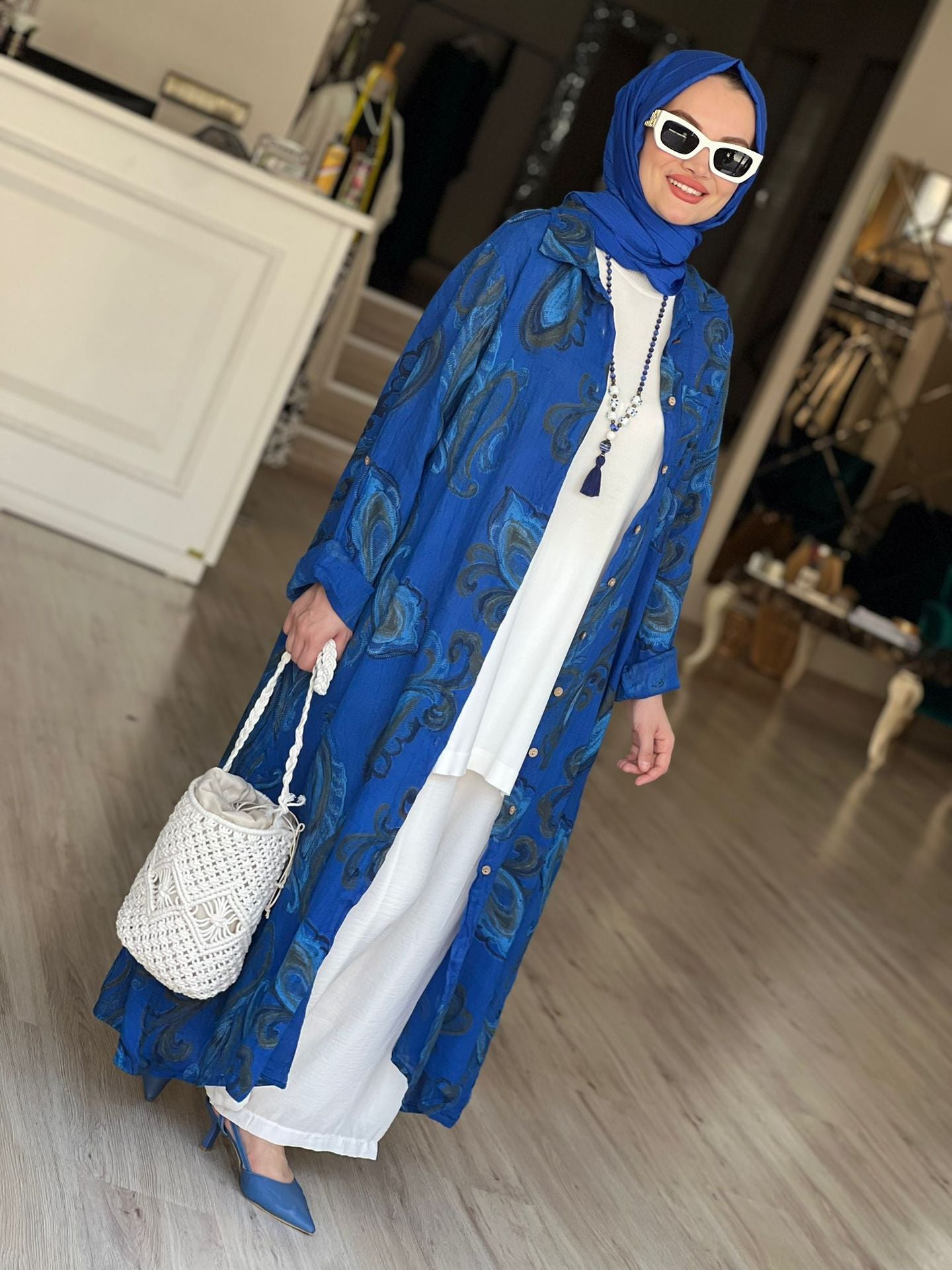 Loose plus-size dress robe - Cardigan Robe