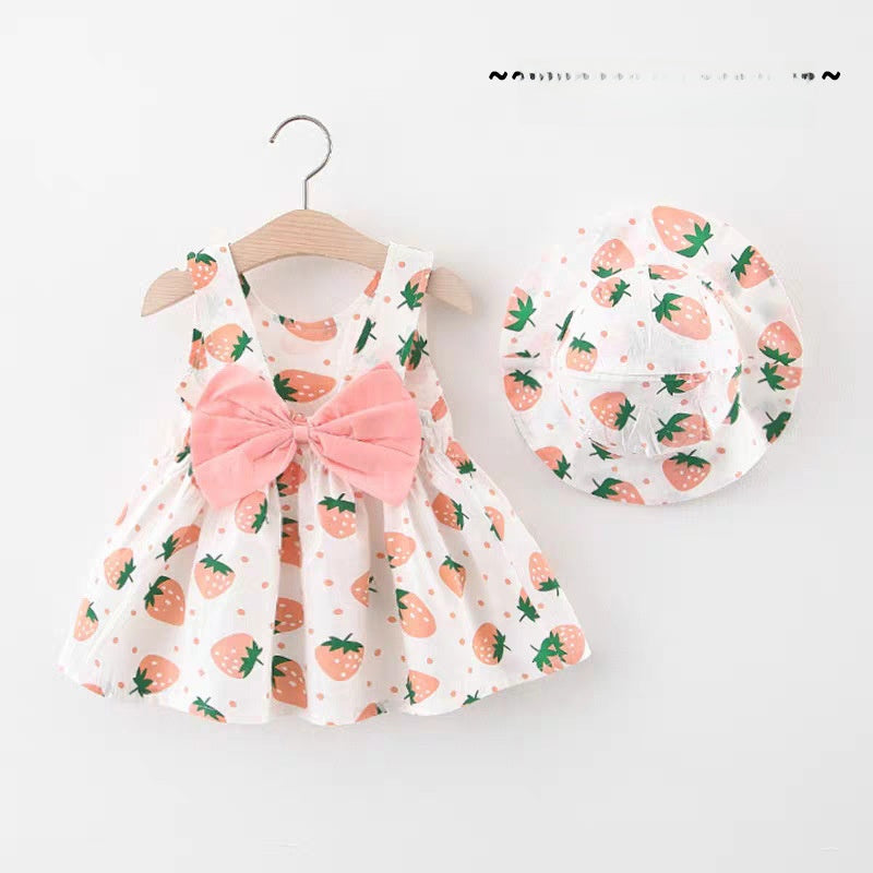 Girls' Floral Summer Cotton Dress
