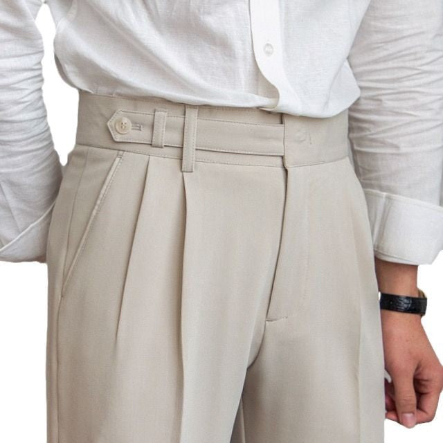 Casual Commuting Wrinkle-Resistant Cropped Trousers