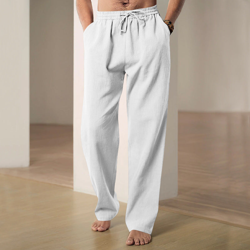 Men's Breathable Linen Casual Sports Trousers