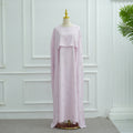 Elegant Beaded Two-Piece Dress with Flared Skirt