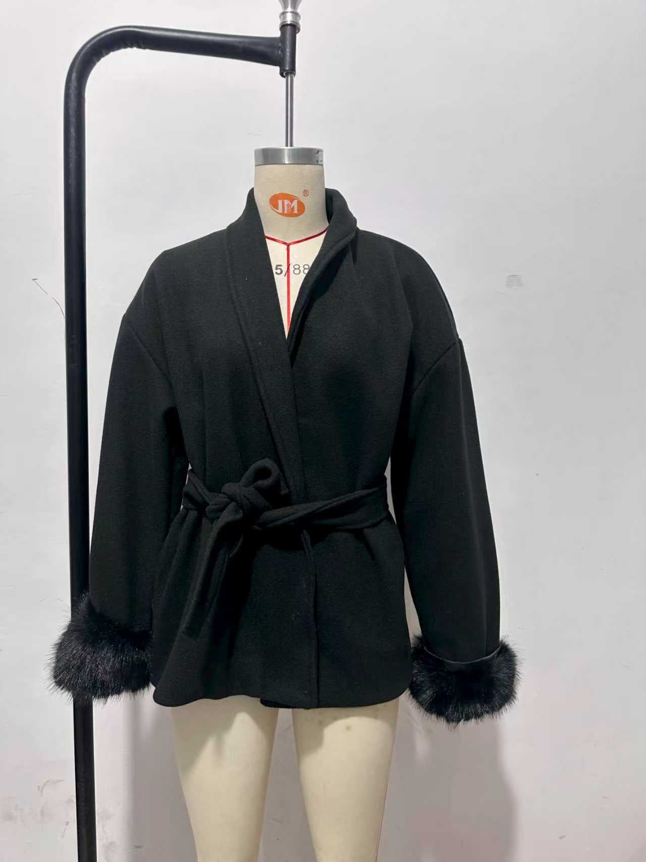 Women's Wool Blend Mid-Length Coat