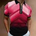 Men's 3D digital printed street short-sleeved shirt
