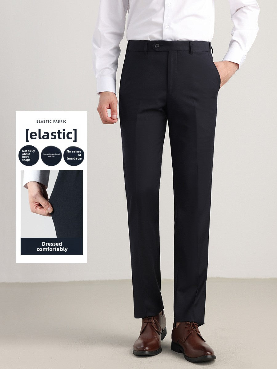 Men's Formal Straight-Leg Trousers