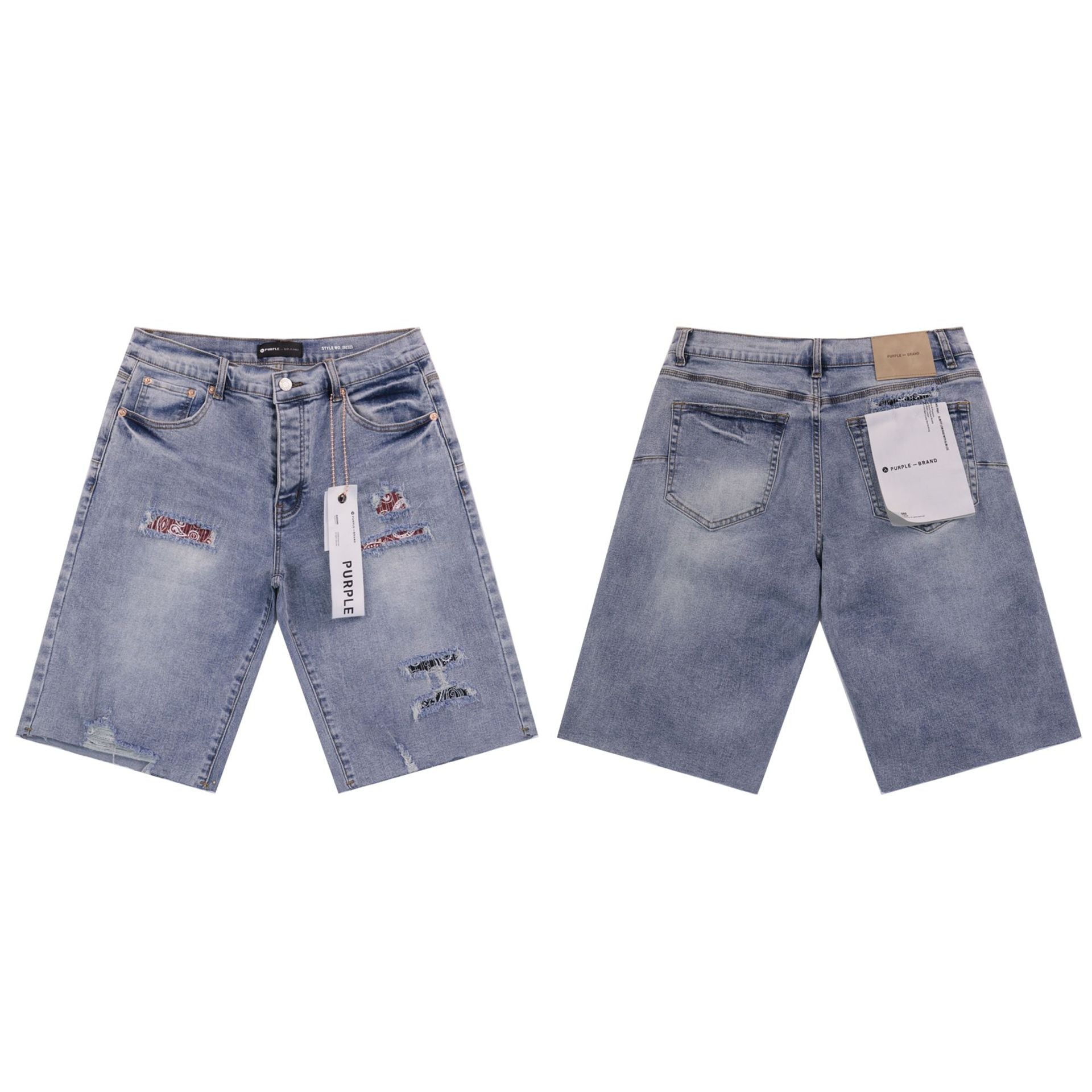 Hole-less straight-leg jeans