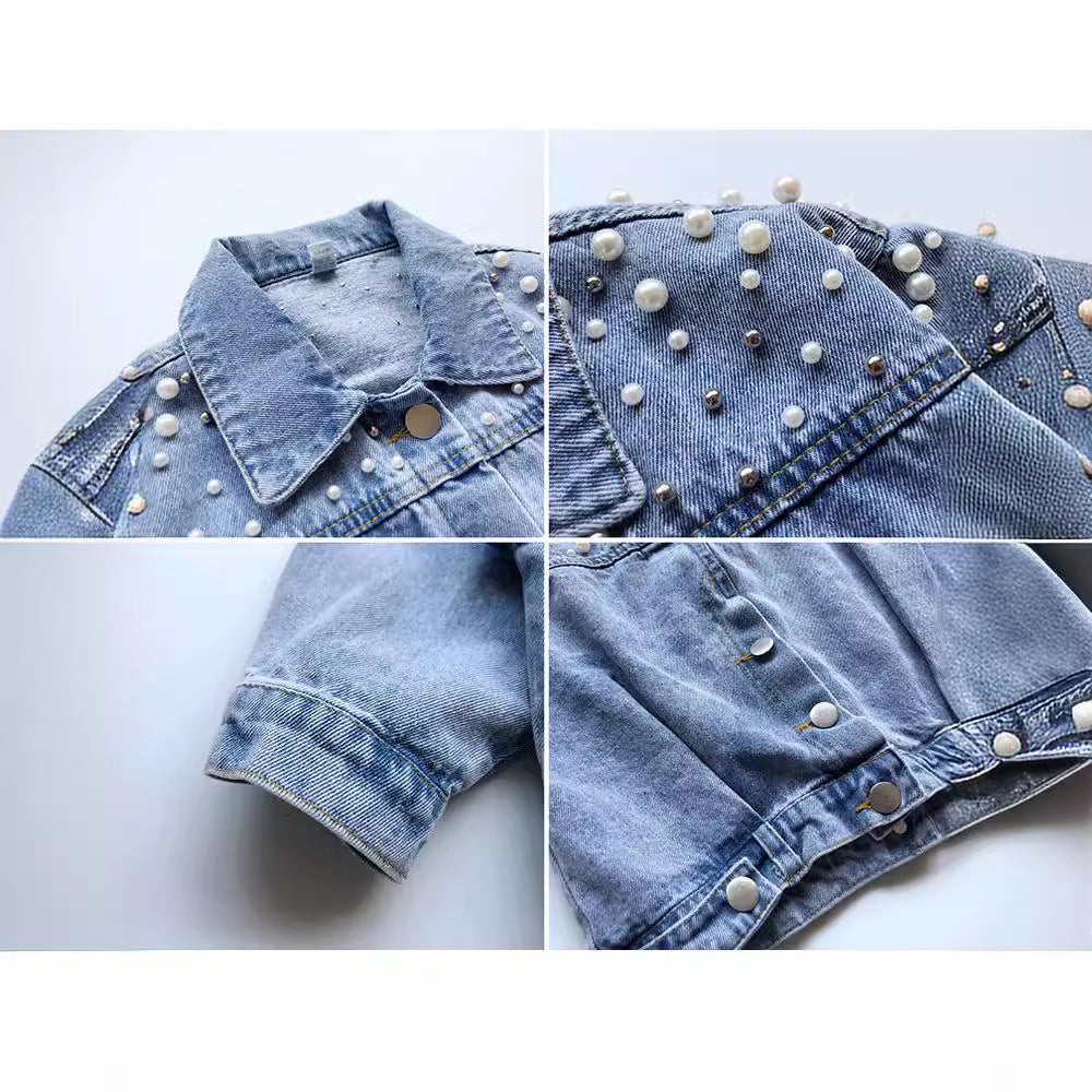 Girls' Denim Jacket Korean Style