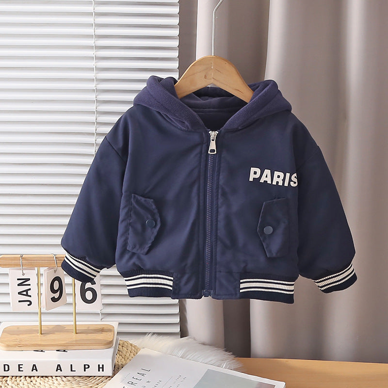 Boys' Fleece Hooded Jacket