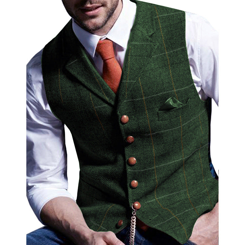 Men's Slim Fit Vest for Formal and Casual Wear