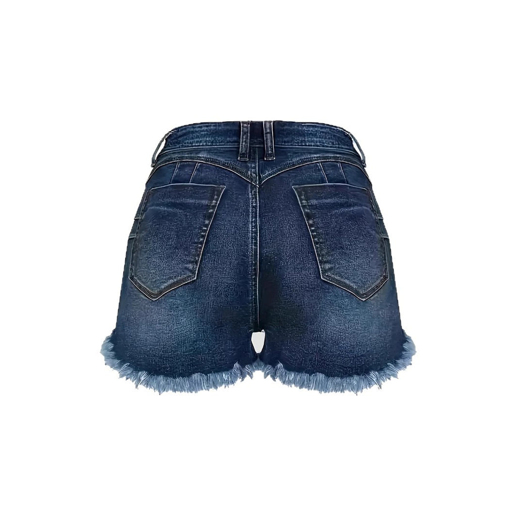 High waist Denim shorts