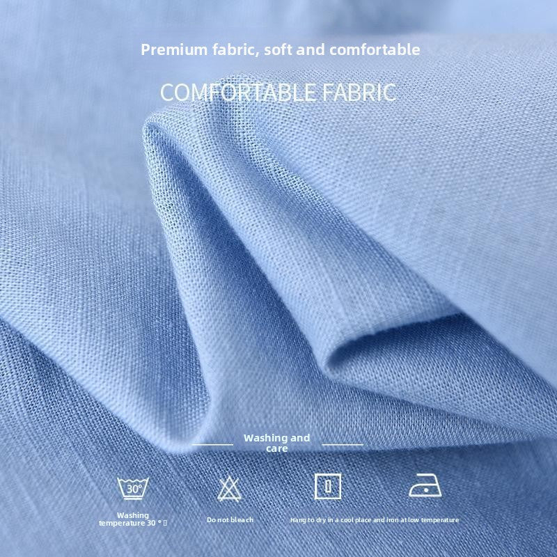 Linen long-sleeved shirt