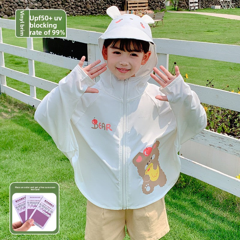 Children's Lightweight UV Protection Hooded Jacket